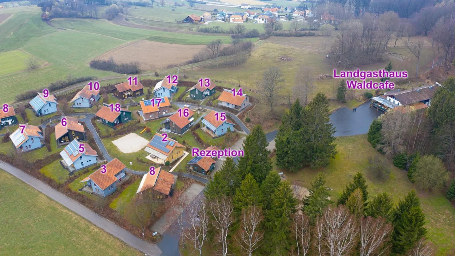 Ferienhaus Nr 12A3, Feriendorf Hagbuegerl, Bayr Wald Waldmünchen 0*,  Německo